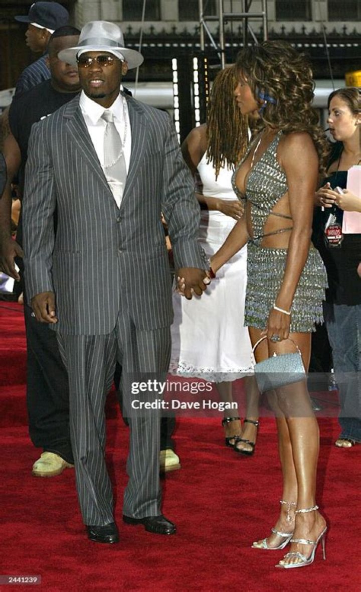 50 Cent and Vivica A Fox MTV VIDEO MUSIC AWARDS RED CARPET ARRIVALS, RADIO CITY MUSIC HALL, NEW YORK, AMERICA - 28 AUG 2003
