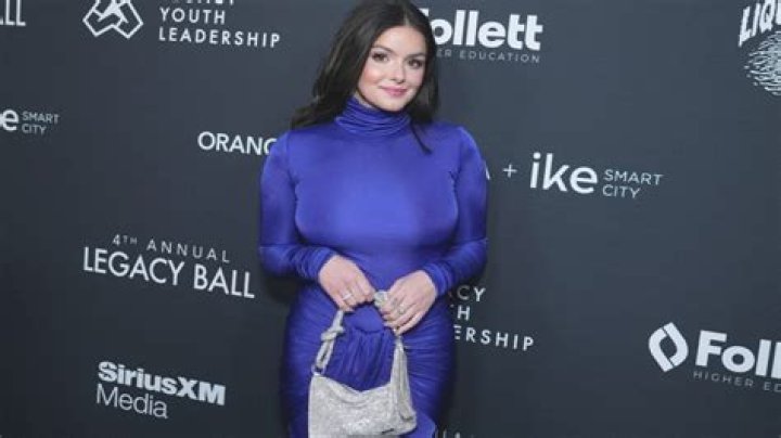 Ariel Winter wearing a Christmas sweater
