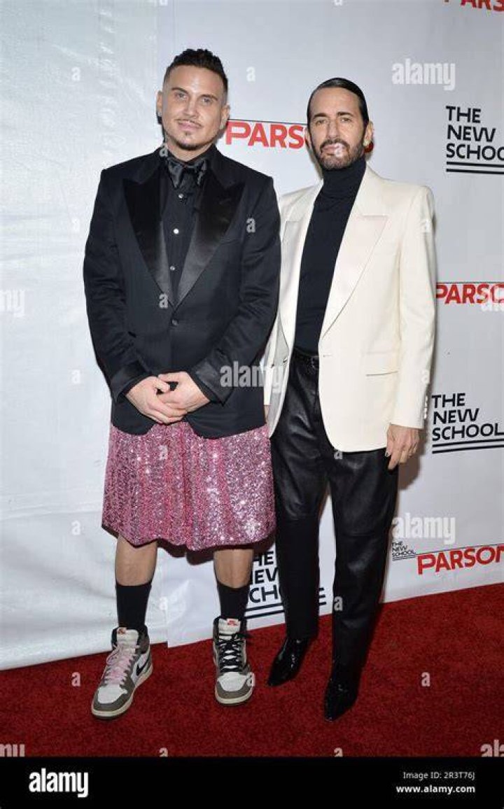 Charly Defrancesco and Marc Jacobs attend a benefit