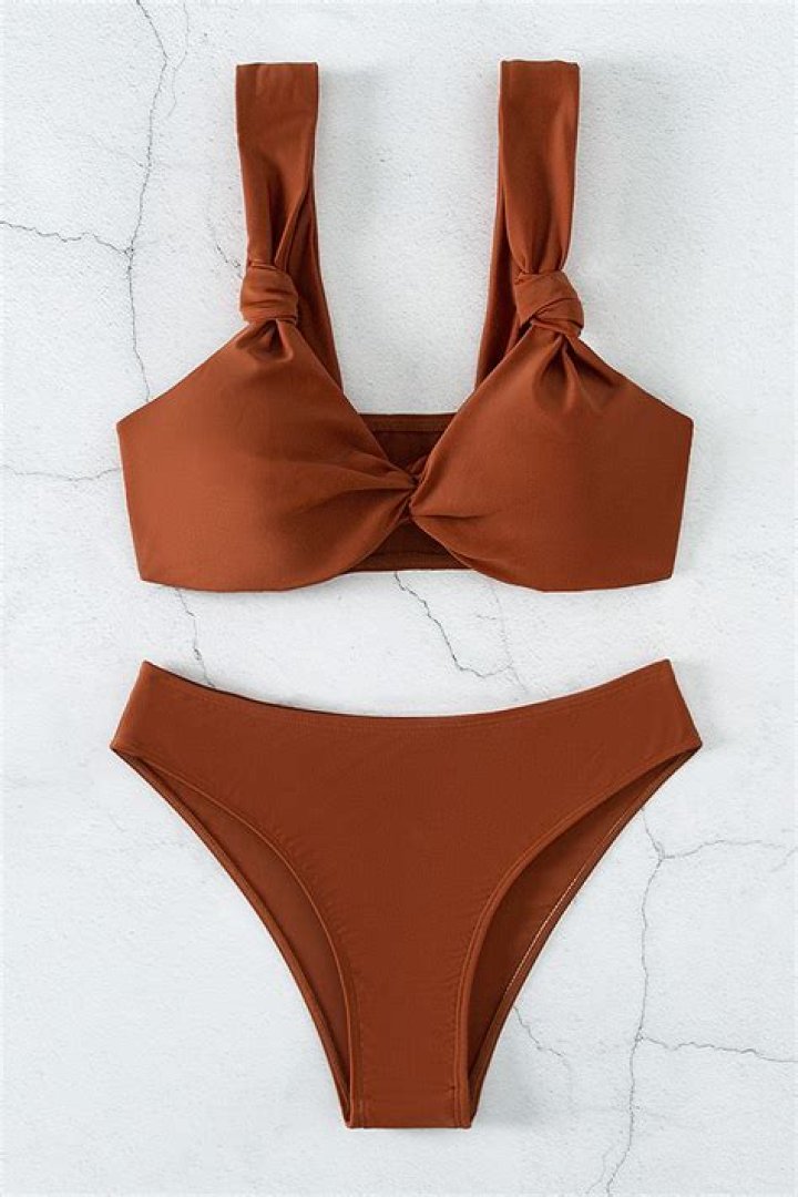 Cupshe Twist-Front Two-Piece Swimsuit