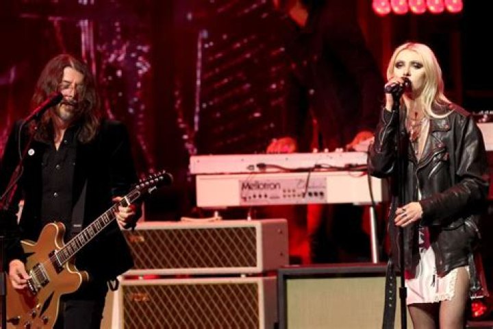 Dave Grohl, left, and Taylor Hawkins of the Foo Fighters perform at Innings Festival at Tempe Beach Park, in Tempe, ArizInnings Festival - Day 1, Tempe, United States - 26 Feb 2022