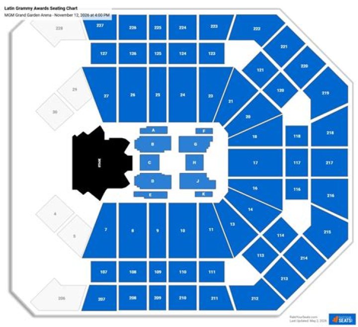 Grammy Awards Seating Chart