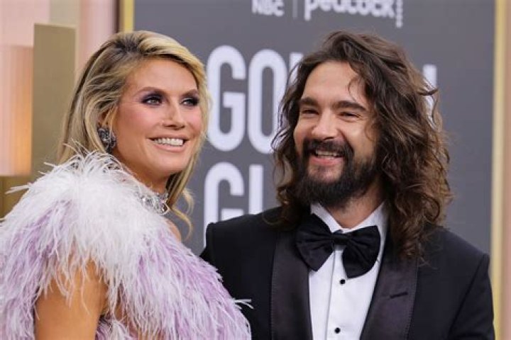 Heidi Klum and Tom Kaulitz at the Valentino show