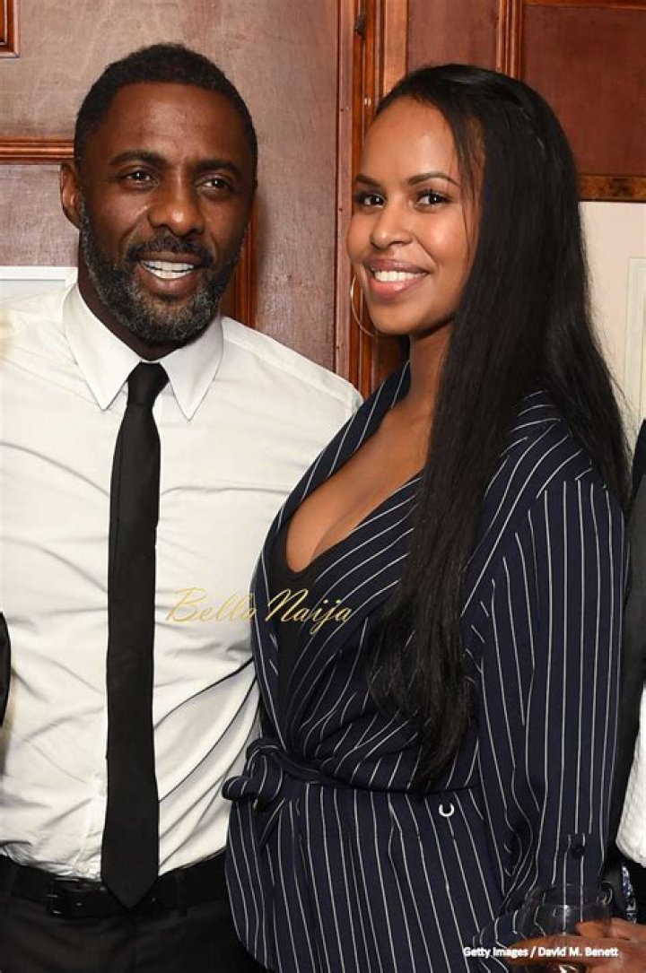 Idris Elba and Sabrina Dhowre Elba at a premiere.