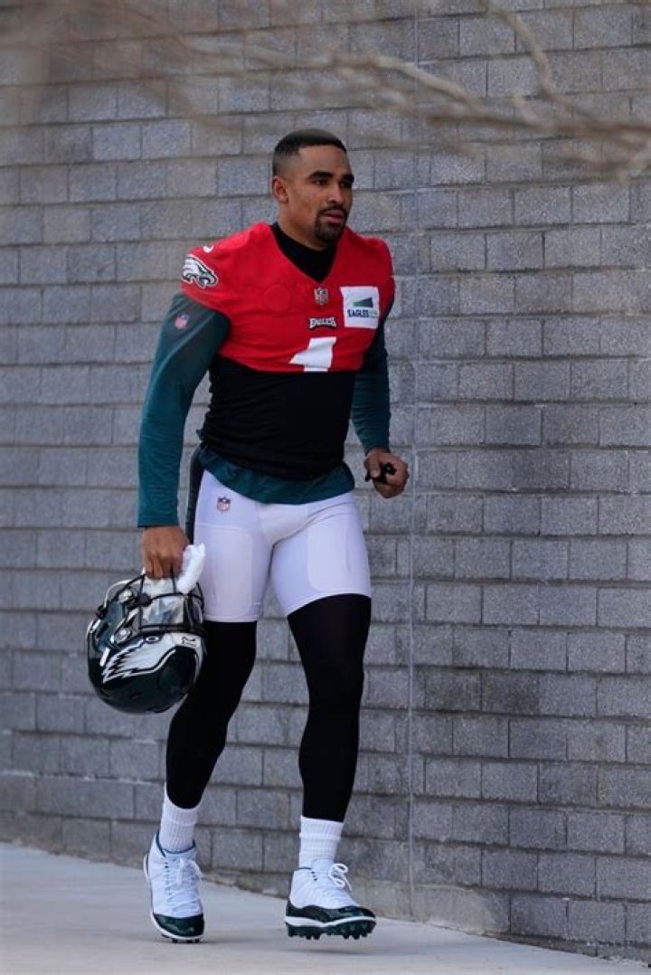 Jalen Hurts Gets To Practice