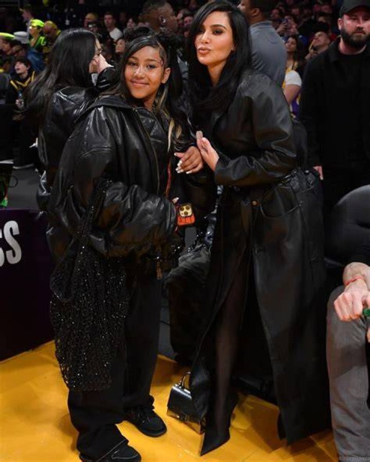 Kim Kardashian with North & Saint West