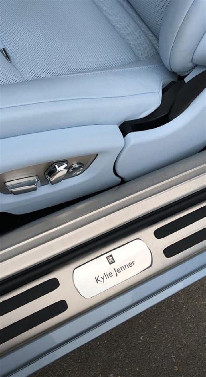 Kylie Jenner Ice Blue Rolls Royce
