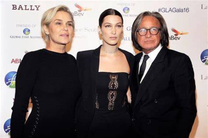 Model Yolanda Hadid, left, and music producer David Foster arrives at the Clive Davis Pre-GRAMMY Gala on in Beverly Hills, Calif 2013 Clive Davis Pre-GRAMMY Gala - Arrivals, Beverly Hills, USA
