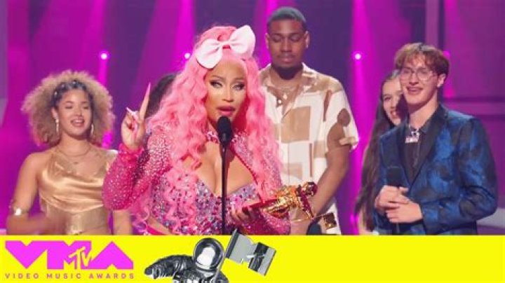 Nicki Minaj speaks at the MTV Video Music Awards at the Prudential Center, in Newark, N.J 2022 MTV Video Music Awards - Show, Newark, United States - 28 Aug 2022