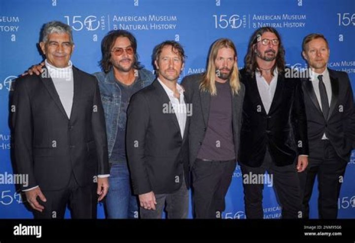 Pat Smear, Rami Jaffee, Chris Shiflett, Taylor Hawkins, Dave Grohl and Nate Mendel of Foo Fighters American Museum of Natural History's 2021 Museum Gala, New York, USA - 18 Nov 2021