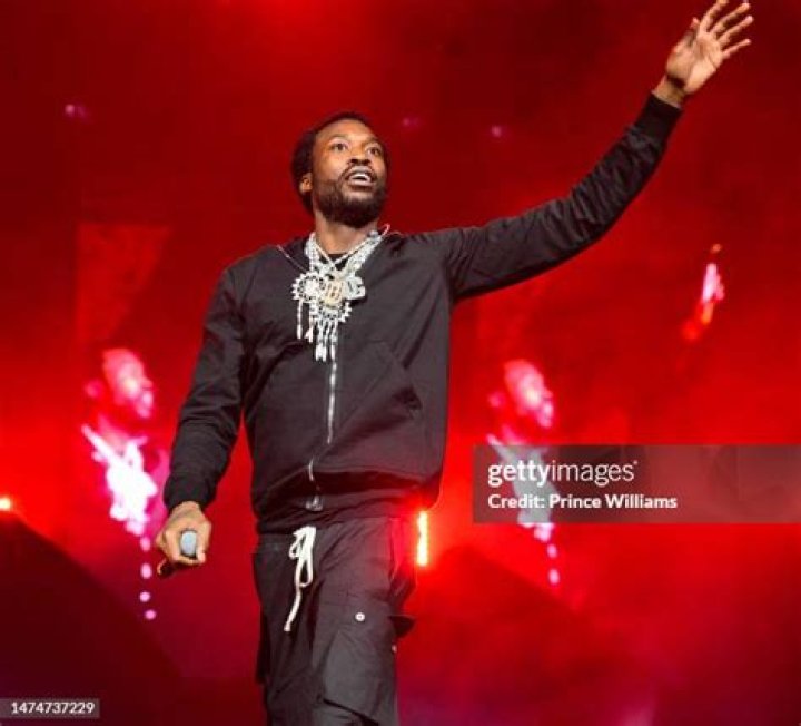 Rapper Meek Mill performs ahead of the first half of an NBA All-Star basketball game, Sunday, Feb. 17, 2019, in Charlotte, N.C. (AP Photo/Gerry Broome)