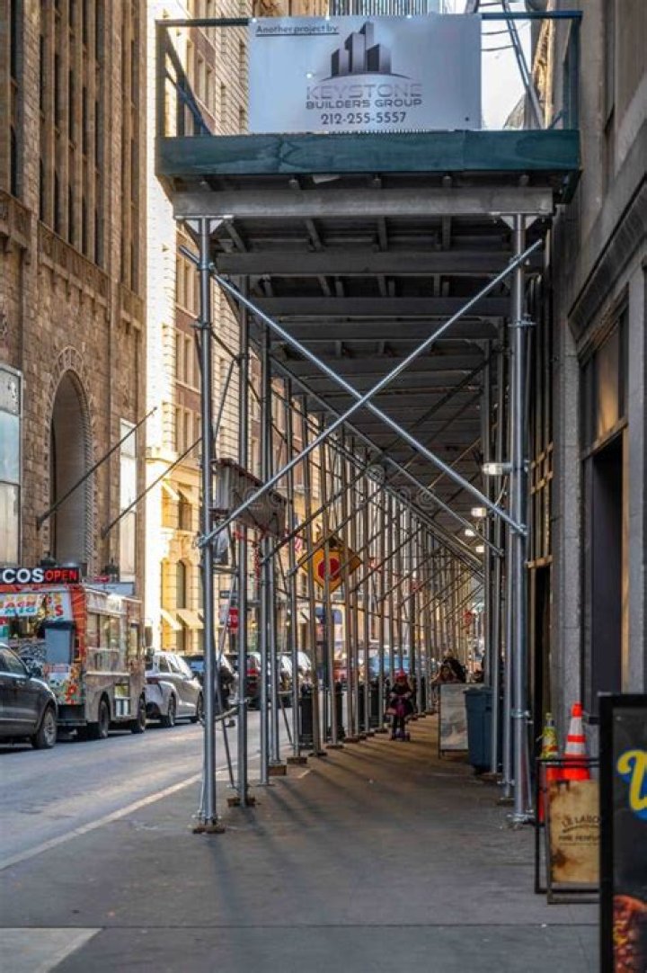 Scaffolding Collapses On NYC Street