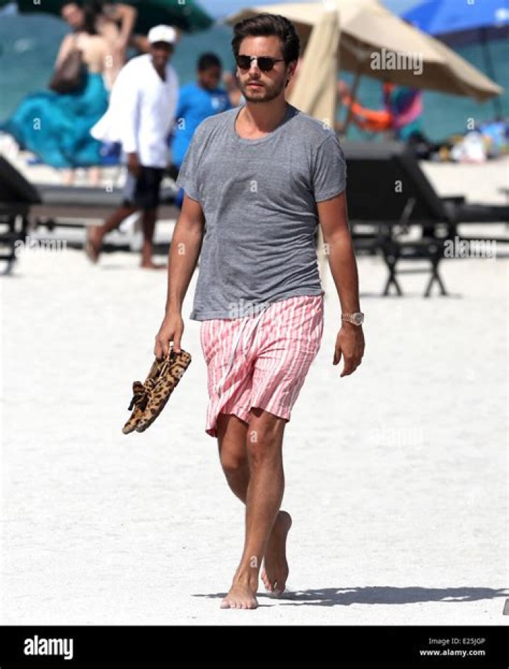 Scott Disick On The Beach