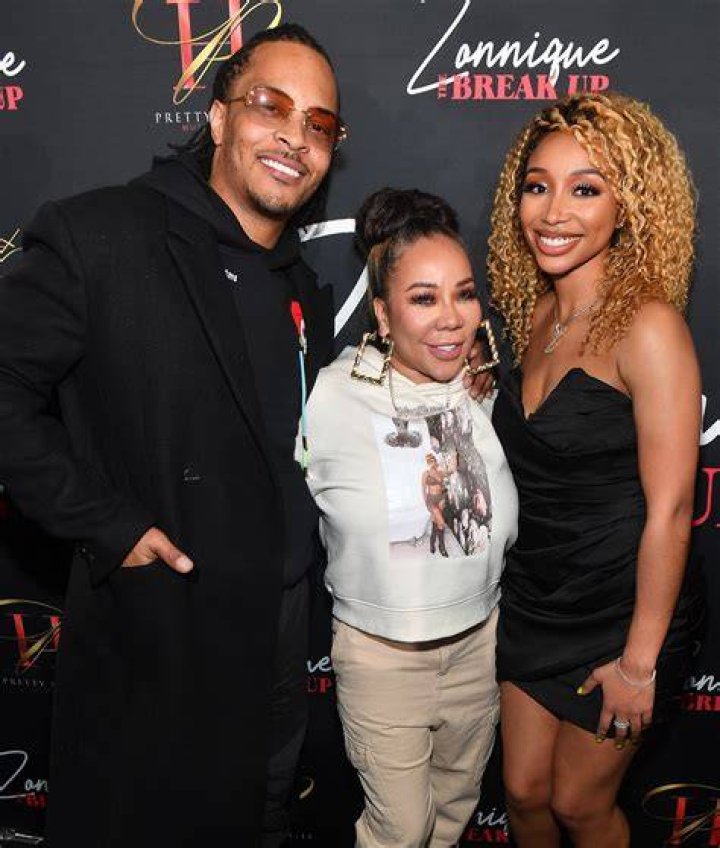 Tameka Harris, left, T.I., and their daughter Heiress Diana Harris arrive at the NAACP 51st Image Awards at the Pasadena Civic Auditorium on Saturday, February 22, 2020 in Pasadena, CA. (Earl Gibson III via AP)