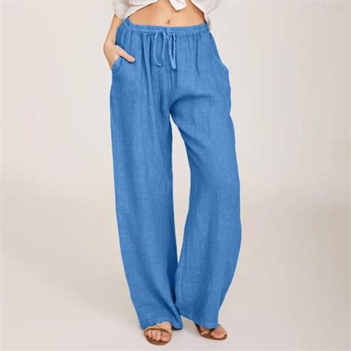 Trendy, comfy linen pants.